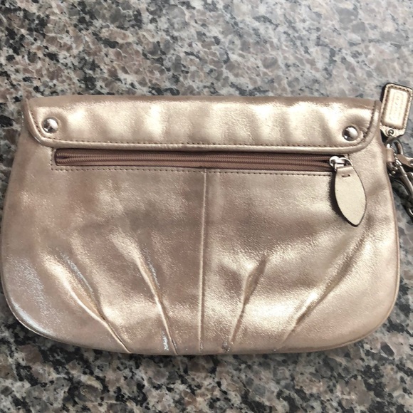 Brand new golden Coach wristlet - Picture 4 of 5